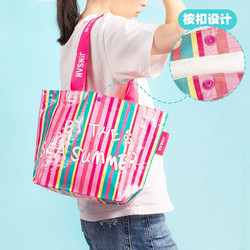 New Small Woven Bag Women's Handbag Waterproof and Environmentally Friendly Summer Fresh Large Capacity Lightweight and Durable Shopping Bag