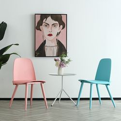 Hoxon Furniture Customized Nordic Leisure Bookworm Dining Chair Simple Creative Cafe Study Chair Home Backrest