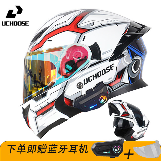 3C certified motorcycle helmet with free Bluetooth safety for retro riding, full coverage for all seasons, genuine warmth 12