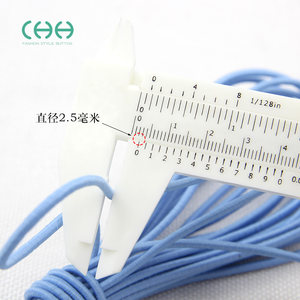
Colored round rubber band down jacket elastic rope elastic band hat waist lingerie rubber head rope