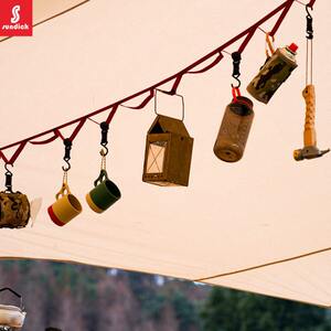 Mountain passenger outdoor clothes rope multi -functional clothes hanging and hanging wild camp anti -slip fixing rope settings