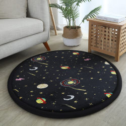 Round carpet thickened anti-fall mat reading corner reading area cooling crawl mat children's room floor mat home tent mat