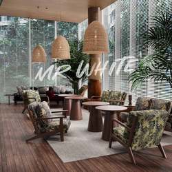 Cafe table and chair combination milk tea shop catering leisure dessert hotel reception chair bed and breakfast sofa