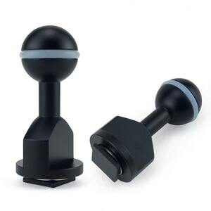 Diving camera hot boots base single ball header extended light arm cold boots feet rotating underwater underwater photography accessories equipment