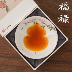 Hand-Painted Magnolia Flower Fortune Cup, Personal Gourd Cup, Master Cup, Tea Cup, Chinese-Style Ceramic Single Cup