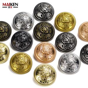 Metal buttons for suits, high-end coats, jackets, cuff links, men's tops, cardigans, women's sweaters, woolen round jeans buttons
