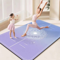Extra Wide 2m Parent-Child Yoga Mat, Fitness Mat, Children's Non-Slip Soundproof Dance Mat, Wear-Resistant Double Shock-Absorbing Fitness Mat