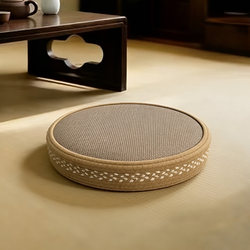 Floor Cushion for Home Use, Japanese-Style Tatami, Living Room Bay Window Lazy Cushion, Meditation Cushion for Worshiping Buddha, Sitting Cushion for Meditation and Mindfulness