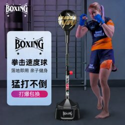 Boxing Training Equipment for Home Use, Suitable for Adults and Children, Reaction Ball, Speed Ball, Standing Punching Bag, Dodge Dummy, Professional Rebounding