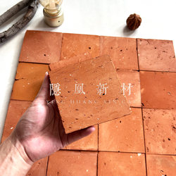 Old Vintage Small Square Red Brick Clay Brick Cafe Bakery Bed and Breakfast Background Wall Tiles Floor Tiles 100*100