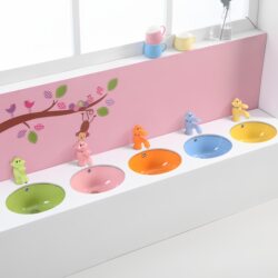 New Model Children's Colorful Under-Sink Washbasin 13inch 14inch 15inch Kindergarten Sink Basin for Kids Embedded Type