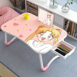 New Model Foldable Small Table, Laptop Table for Bed, Dormitory Writing Desk, Student Folding Table