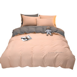Household double quilt full set, quilt core pillow full set dormitory bedding single sheet quilt