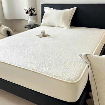 
Category A maternal and infant grade cooling PE ice silk mat three-piece set 2025 new air-conditioned soft mat machine washable bed sheet