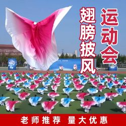 Creative Props for the Sports Meeting: Wings and Capes with Colorful Gradient Designs, Specifically for Dance and Group Gymnastics Performances