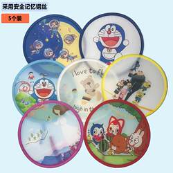 Japanese-Style Round Fan Mini Folding Fan Small Fan Summer Student Cartoon Portable Fan 5-Pack
