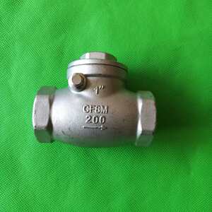 
304 stainless steel threaded check valve 4 minutes 6 minutes 1 inch 2 inch H14W-16 internal thread horizontal swing check valve