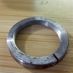 
Open type nut with screw inside. Open type fixing ring. Internal thread locking sleeve. Internal thread locking sleeve. Anti-loosening nut.