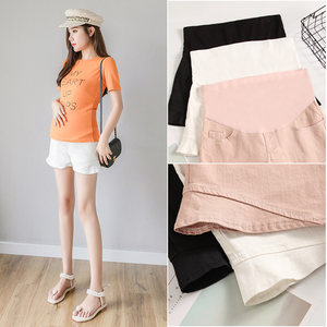 
Maternity shorts, summer fashionable maternity pants, thin outer leggings, denim shorts, wide-leg pants, trendy mom summer clothes