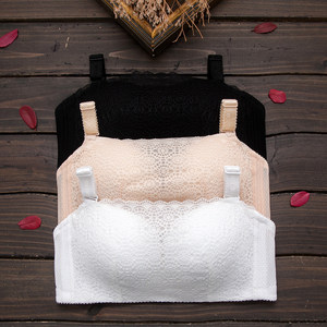 Small chest flat chest AA cup not empty, thickened and extra thick 5cm gathered bra style for girls, anti glare, no steel ring, summer