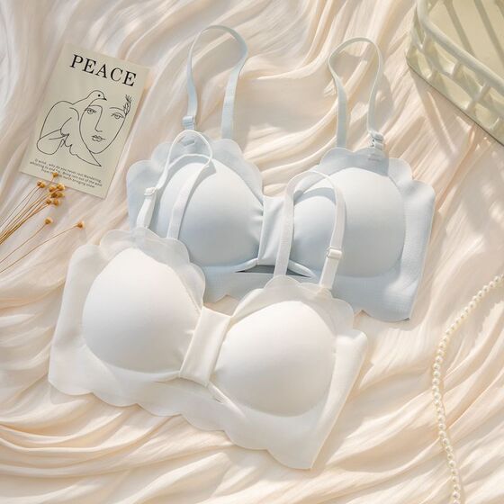 Stainless strapless bra pure lingerie women gathered together with thin breasts and large breasts to show little girl's ringless bra set