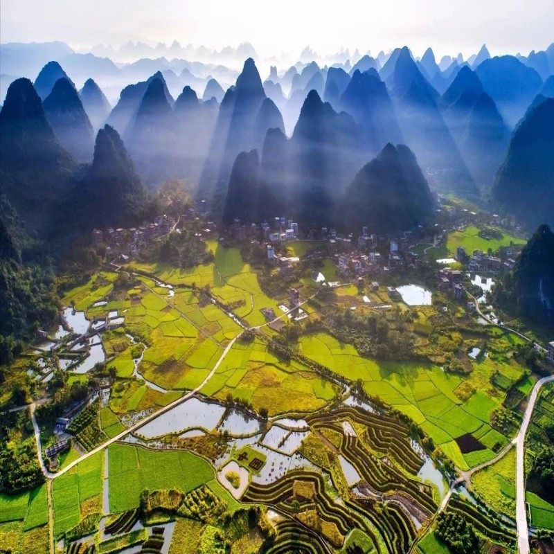 【阳朔悦榕庄】龙脊梯田、兴坪古镇、遇龙河 臻品动车3天