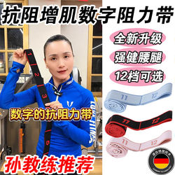 German Meif Resistance Band for Muscle Growth, Digital Resistance Band, Elastic Band for Middle-Aged and Elderly People, Gluteus Maximus Leg Pull Strength Training
