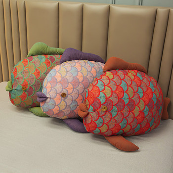 
Koi - Class A maternal and infant grade cotton pillow yarn-dyed jacquard double S layer yarn doll pumpkin pillow