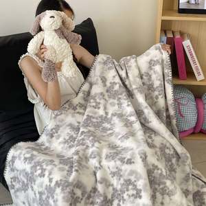 
Type A Double-sided Sheep Fleece Blanket Casual Sofa Throw Blanket Office Nap Blanket Shawl Blanket Winter Thick Blanket