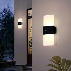 Solar outdoor courtyard wall lamp outdoor waterproof villa simple modern decoration exterior wall balcony aisle terrace