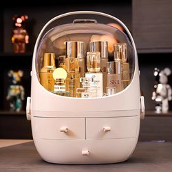 German Cosmetics Storage Box, Light Luxury and Exquisite, Household Desktop Dust-Proof, Large-Capacity Dressing Table, Skin Care Product Storage Rack
