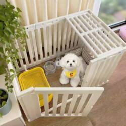 Dog Fence Indoor Barrier Protective Fence Pet Small Dog Home Dog Cage Anti-Escape New Type Partition Dog House