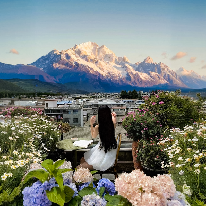 四钻酒店雪山索道吉普车旅拍纯玩8天昆明大理丽江香格里拉跟团游