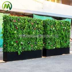 Movable sunscreen simulated Milan grass wall artificial plant wall restaurant partition courtyard enclosure three-dimensional plant wall