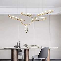 Old branch high-end designer copper chandelier special-shaped design high-end villa hotel lobby sales office lighting
