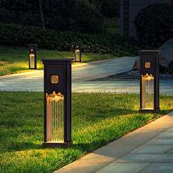 Villa courtyard lights, solar grass lamps, landscape lights, outdoor lawn lamps, modern simple courtyard garden lights