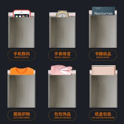 Silver aluminum film bubble bag self-adhesive express bag clothing packaging bag jewelry logistics foam bag bubble envelope bag