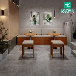 Korean cafe milk tea shop dining table dessert cake shop small stool internet celebrity catering baking ocean board tables and chairs