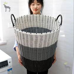 Plastic Storage Basket for Home Use, Extra-Large Laundry Basket, Dirty Clothes Hamper, Hotel Laundry Basket, Household Laundry Basket