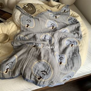Class A baby cotton four -layer full cotton gauze sofa towel summer air -conditioning blanket covers baby carts were bath towels and towels
