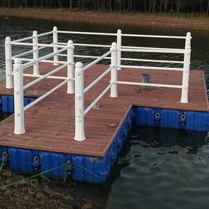 
Floating bucket water floating barrel platform Floating wharf yacht berth fishing floating platform recreation facilities floating box