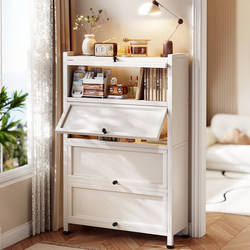 Household Steel Bookcase Display Cabinet with Door, Children's Bookshelf Integrated Against the Wall, Dust-Proof Storage Cabinet, Living Room Storage Cabinet