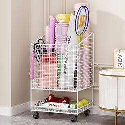 Yoga mat storage basket, home fitness equipment storage tube, slotted storage rack, removable exercise storage rack
