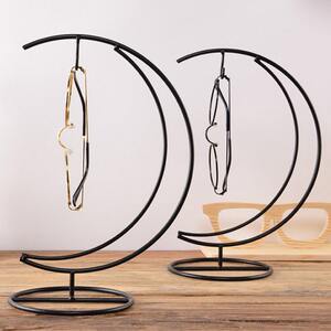 
Creative Moon Glasses Display Stand Iron Shelf Display Hanging Stand Displays and Hanging Stands Places Personal Decorative Props in the Showcase