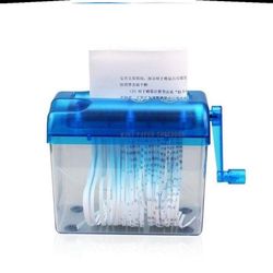 Manual shredder a6 mini household hand shredder small office shredder desktop strip shredder