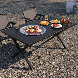 Folding Table, Coffee Table, Table for Cooking by the Fire, Outdoor Table and Chairs, Barbecue Grill, Leisure Chair, Street Vendor's Stall, Carbon Steel Egg Roll Table