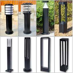 led lawn light outdoor waterproof garden light solar lawn light landscape light modern simple low column light