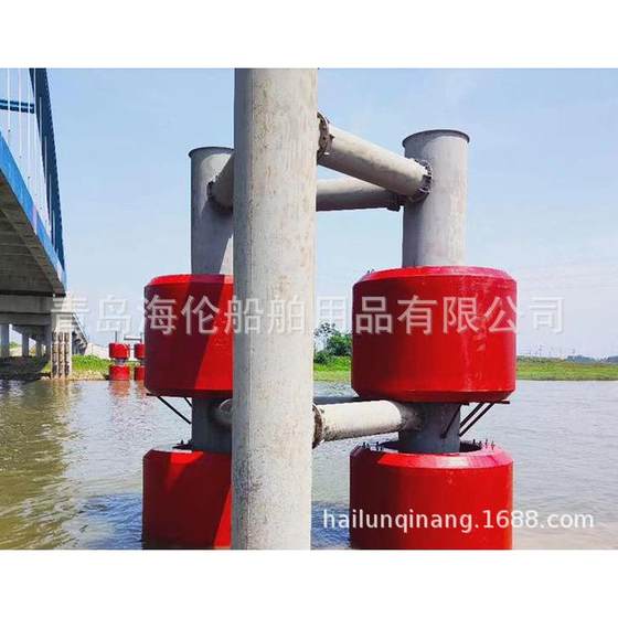 Qingdao Qingdao Hailun Highway anti-collision rotating barrel pier anti-collision rubber block cylindrical pier anti-collision fender