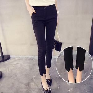 Elastic thin elastic nine -point pants female spring, summer, autumn suit new slimming wild Korean pencil small foot casual pants