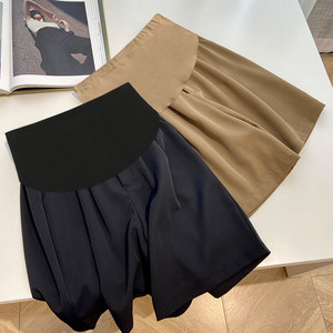 
Maternity shorts, women's summer thin ice silk chiffon wide-leg pants for small people, leggings, shorts, summer wear, summer clothes